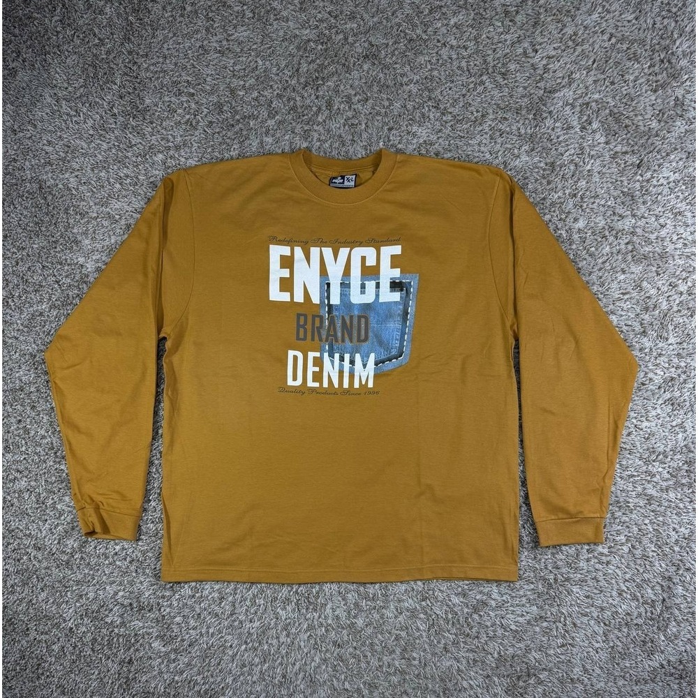 Enyce Y2K Vintage Hip Hop Skate Long Sleeve XXL Graphic Denim Pocket Logo